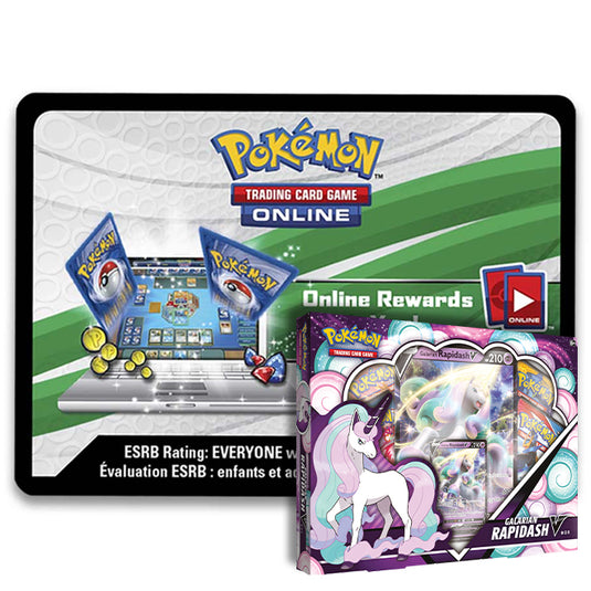 Pokemon - Galarian Rapidash V Box - Online Code Card Pokemon - Galarian Rapidash V Box - Online Code Card