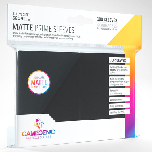 Gamegenic - Matte Prime Sleeves 100 Black