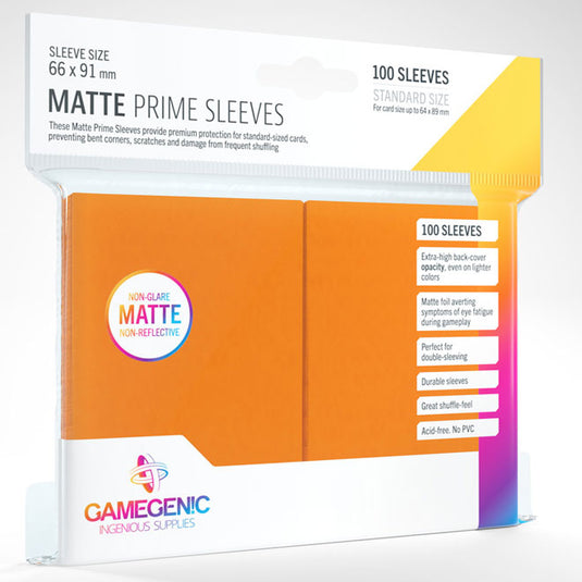 Gamegenic - Matte Prime Sleeves 100 Orange