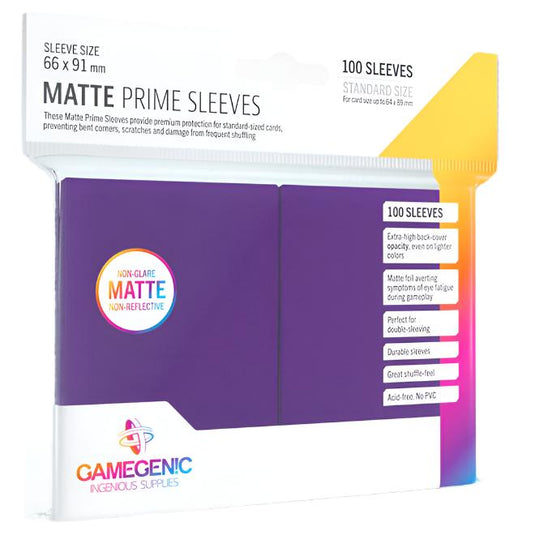 Gamegenic - Matte Prime Sleeves 100 Purple