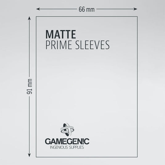 Gamegenic - Matte Prime Sleeves 100 Red