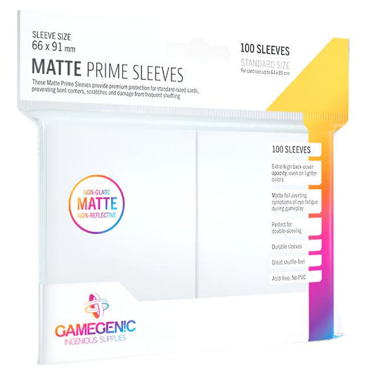 Gamegenic - Matte Prime Sleeves 100 White