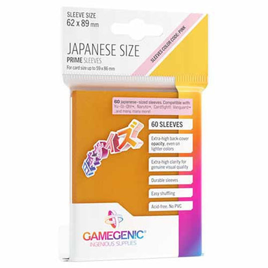 Gamegenic - PRIME Japanese Sized Sleeves - Orange (60 Sleeves)