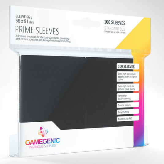 Gamegenic - Prime Sleeves 100 Black