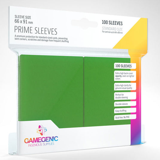 Gamegenic - Prime Sleeves 100 Green