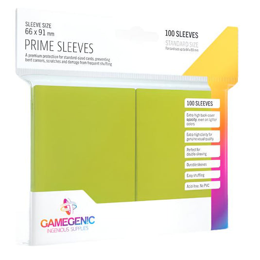 Gamegenic - Prime Sleeves 100 Lime Green