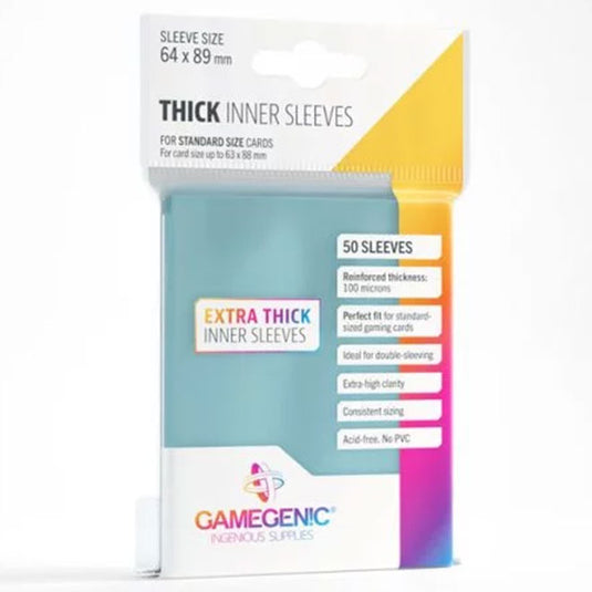 Gamegenic - Thick Inner Sleeves (50 Sleeves)