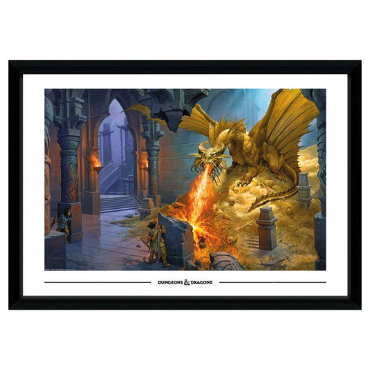 GBeye Collector Print - Dungeons & Dragons Gold Dragon 50x70cm