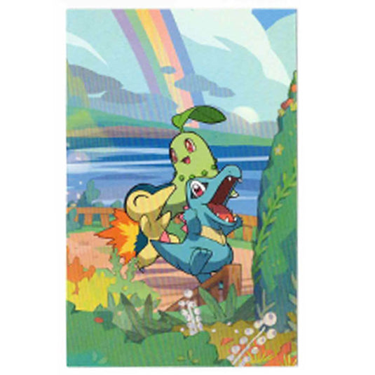 Pokemon - Celebrations - Mini Tin - Chikorita, Totodile & Cyndaquil - Art Card