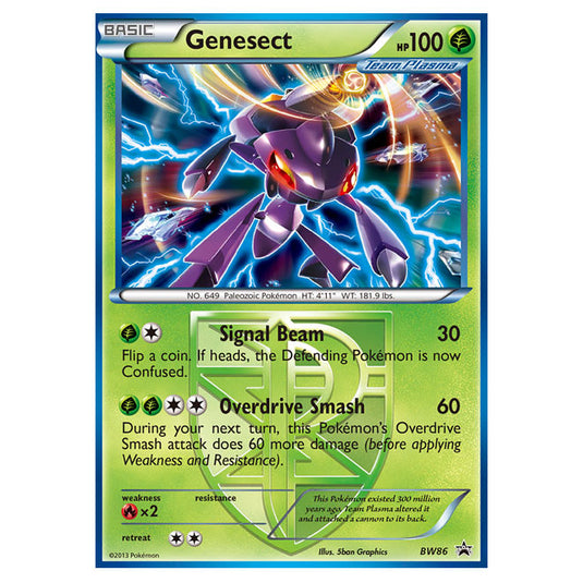 Pokemon - Black & White - BW Black Star Promos - Genesect - BW86