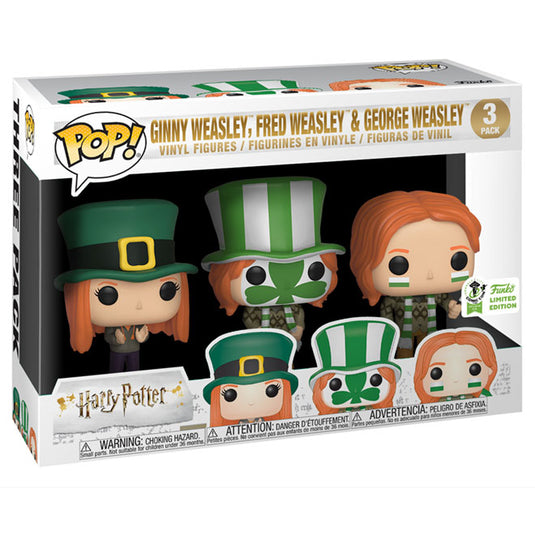 Funko POP! - Harry Potter S5 - Fred, George, Ginny 3-pack Vinyl Figures - ECCC 2019 Limited