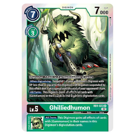 Digimon Card Game - RB-01: Resurgence Booster - Ghilliedhumon - (Rare) - RB1-023