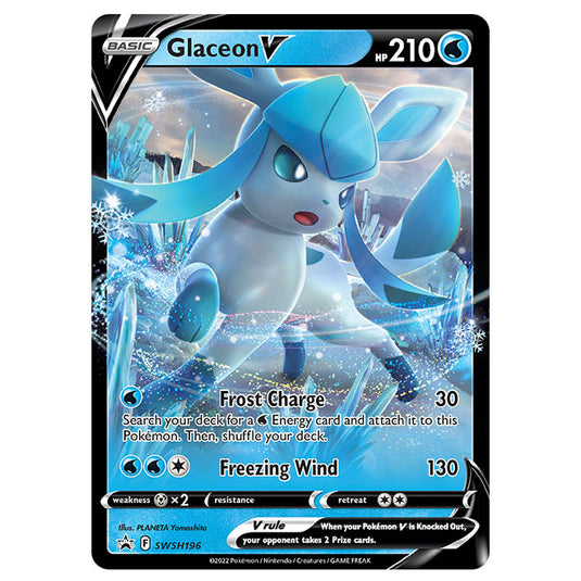 Pokemon - Sword & Shield - SWSH Black Star Promos - Glaceon V - SWSH196