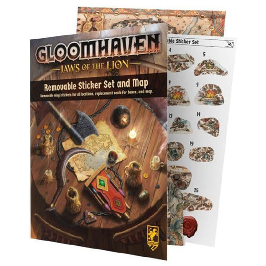 Gloomhaven - Jaws of the Lion - Removable Sticker Set & Map