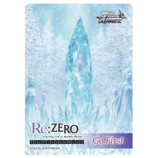 Weiss Schwarz - Re:Zero The Frozen Bond - Go First Card - Girl Imprisoned in Ice, Emilia