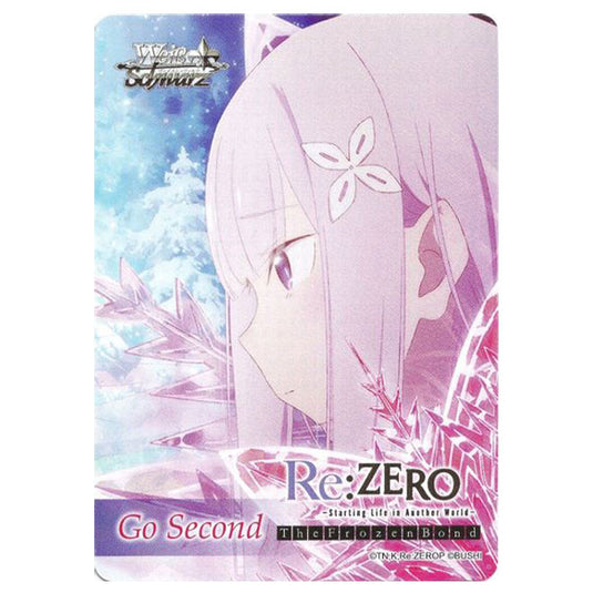Weiss Schwarz - Re:Zero The Frozen Bond - Go Second Card - Emilia, All Alone