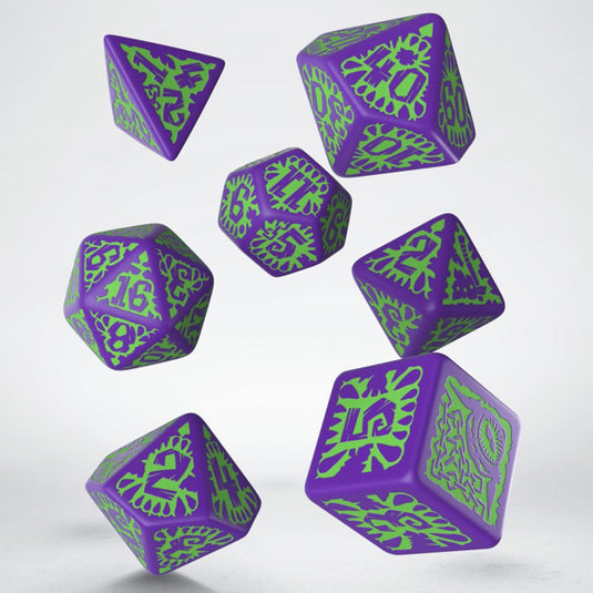 Pathfinder Goblin Purple & green Dice Set