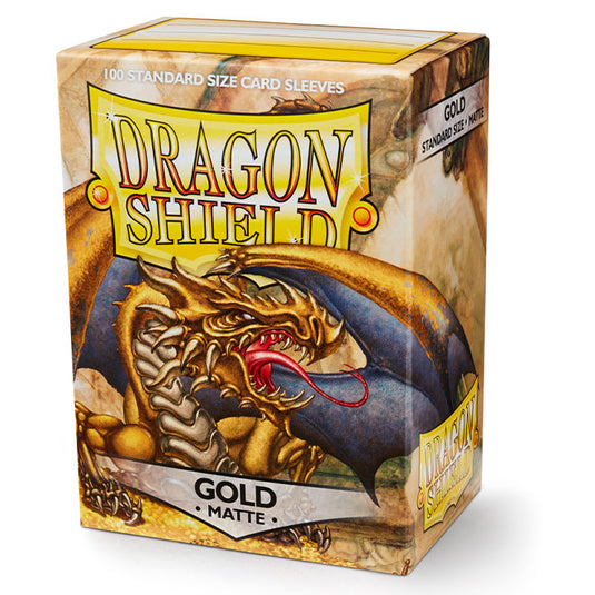 Dragon Shield - Standard Matte Sleeves - Gold - (100 Sleeves)