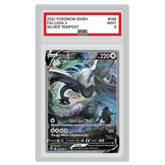 Pokemon - Sword & Shield - Silver Tempest - Lugia V - 186/195 - Graded Pokemon - Sword & Shield - Silver Tempest - Lugia V - 186/195 - Graded
