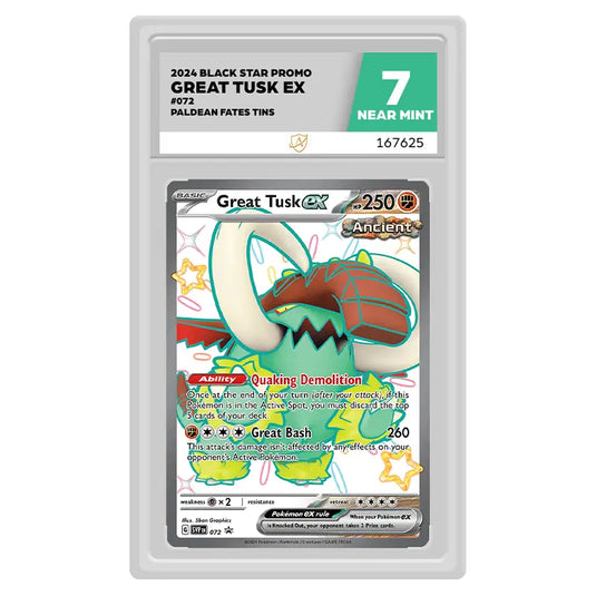 Pokemon - Scarlet & Violet - Black Star Promo - Great Tusk ex SVP072 (ACE Label 7 Graded Slab)