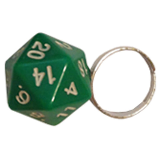 Green D20 - Dice Ring (Adjustable)