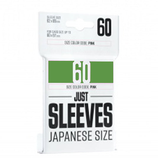 Just Sleeves - Japanese Size - Green (60 Sleeves)