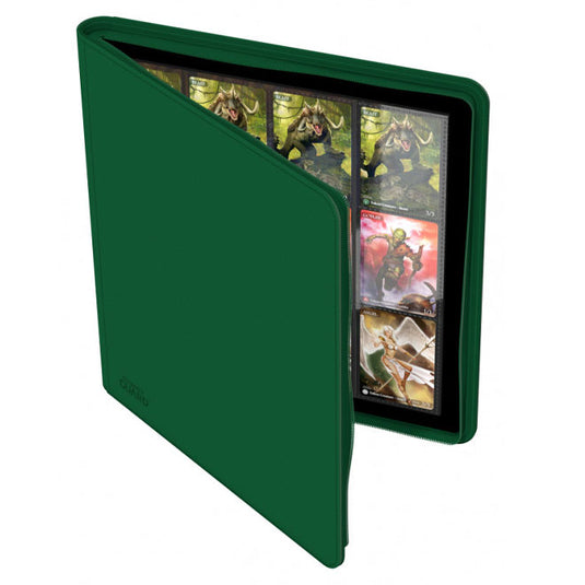 Ultimate Guard - QUADROW Zipfolio 480 - 24-Pocket XenoSkin - Green