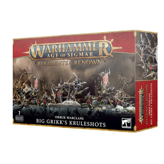 Warhammer Age Of Sigmar -Regiments of Renown -Big Grikk's Kruleshots