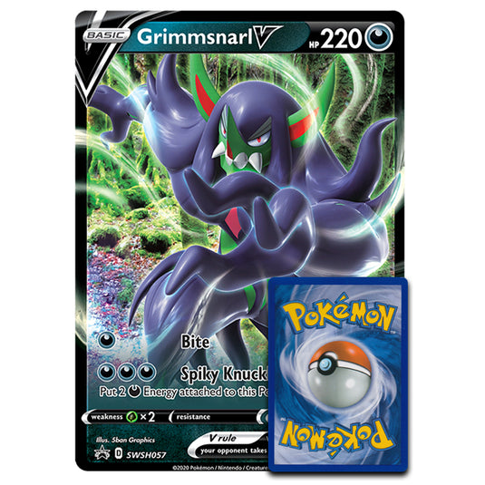 Pokemon - Grimmsnarl V - Oversized Promo Card (SWSH057) Pokemon - Grimmsnarl V - Oversized Promo Card (SWSH057)