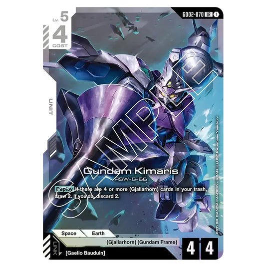 Gundam Kimaris GD02-070 card from the Gundam Card Game set Dual Impact