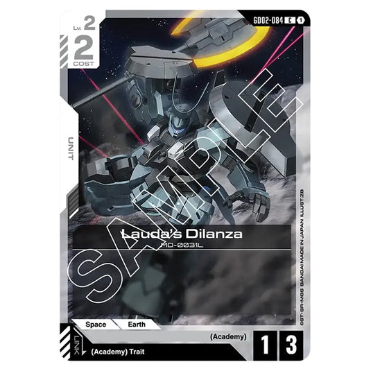 Lauda's Dilanza GD02-084 card from the Gundam Card Game set Dual Impact
