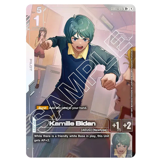 Kamille Bidan GD02-097-a card from the Gundam Card Game set Dual Impact