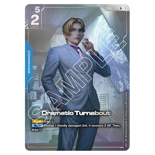 Dramatic Turnabout GD02-100-a card from the Gundam Card Game set Dual Impact