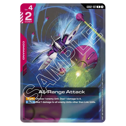 All-Range Attack GD02-107 card from the Gundam Card Game set Dual Impact