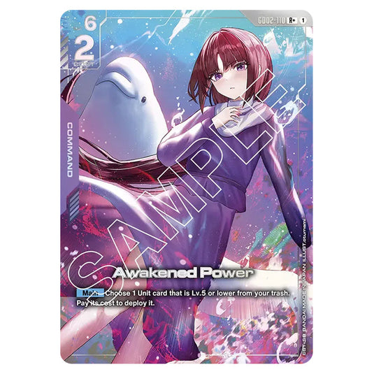Awakened Power GD02-110-a card from the Gundam Card Game set Dual Impact