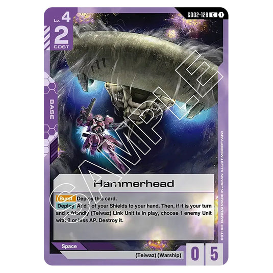 Hammerhead GD02-128 card from the Gundam Card Game set Dual Impact