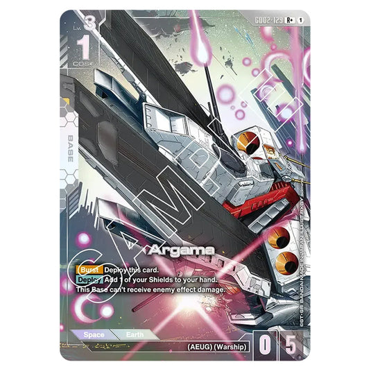 Argama GD02-129-a card from the Gundam Card Game set Dual Impact