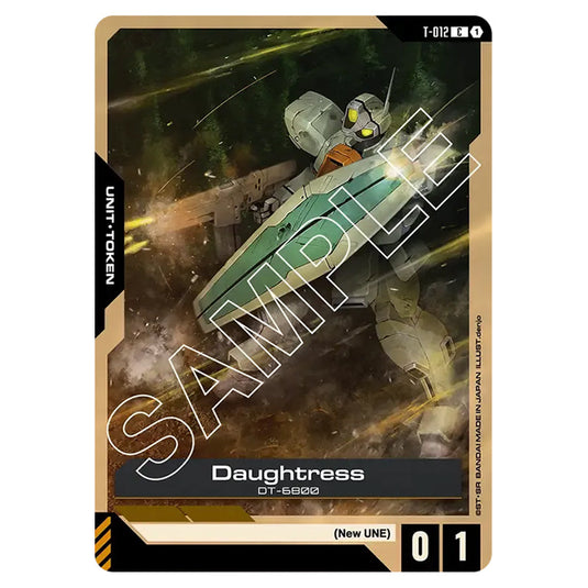 Daughtress T-012 card from the Gundam Card Game set Dual Impact