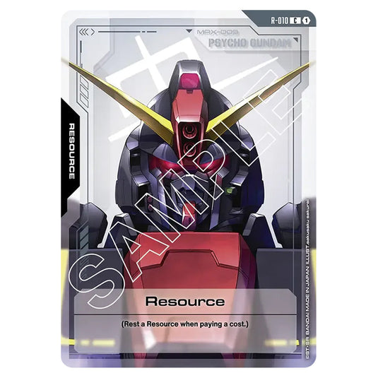 Resource R-010 card from the Gundam Card Game set Dual Impact