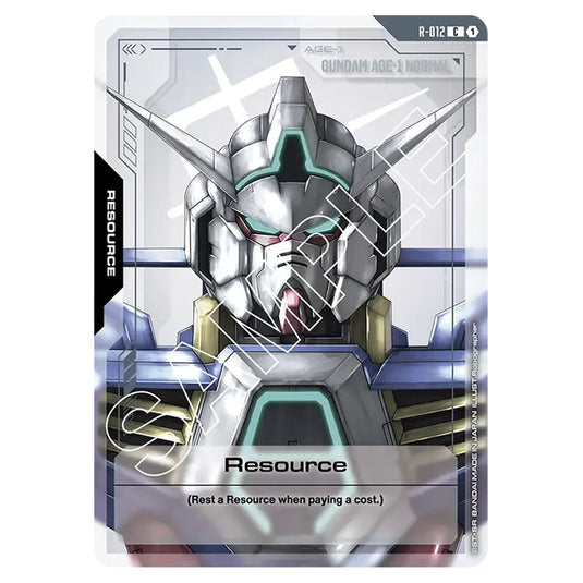 Resource R-012 card from the Gundam Card Game set Dual Impact