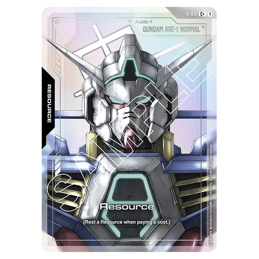 Resource R-012-a card from the Gundam Card Game set Dual Impact