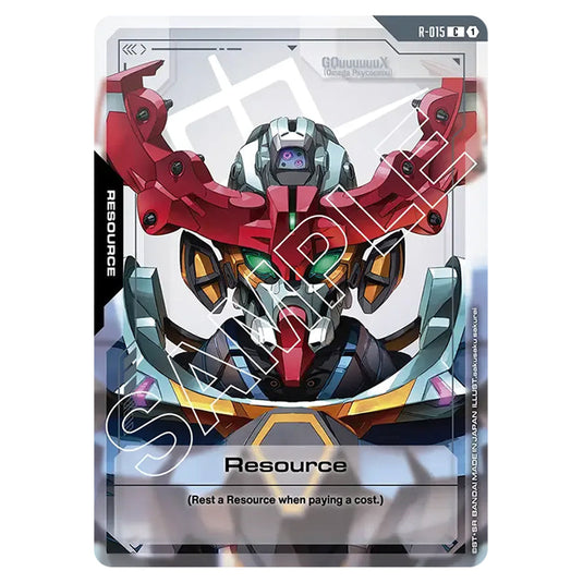 Resource R-015 card from the Gundam Card Game set Dual Impact