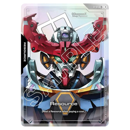 Resource R-015-a card from the Gundam Card Game set Dual Impact
