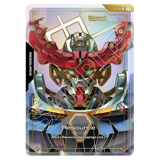 Resource R-015-b card from the Gundam Card Game set Dual Impact