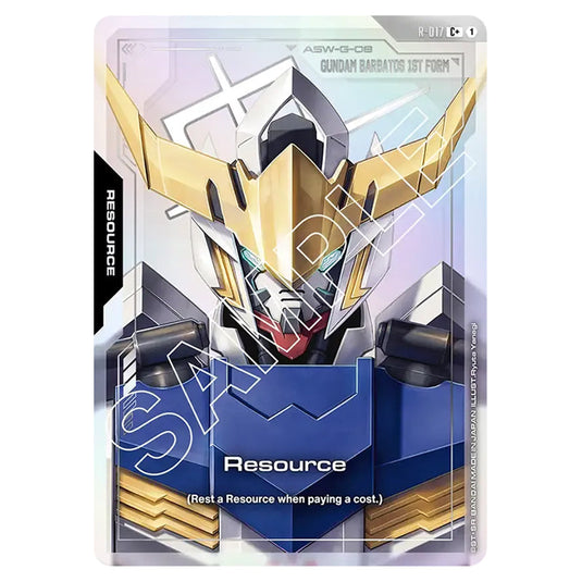 Resource R-017-a card from the Gundam Card Game set Dual Impact