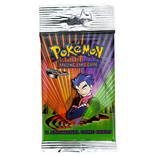 Pokemon Gym Challenge Booster Pack Koga Artwork Long Crimp