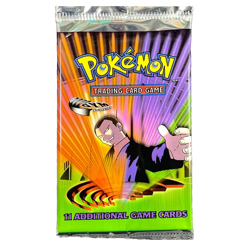 Pokemon - WOTC - Gym Challenge - Booster Pack - Unlimited (Unweighed) Pokemon - WOTC - Gym Challenge - Booster Pack - Unlimited (Unweighed)