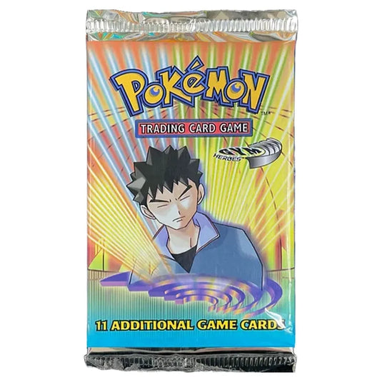 Pokemon Gym Heroes Booster Pack Brock Artwork