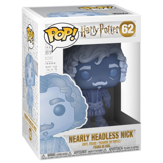 Funko POP! Harry Potter - ﻿Nearly Headless Nick (Blue Trans) #62