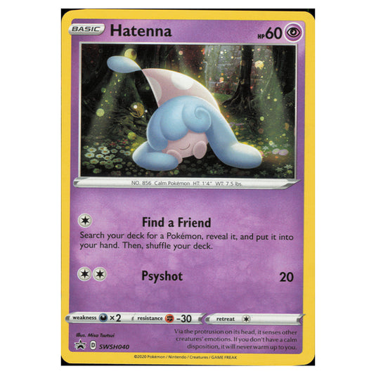 Pokemon - Sword & Shield - SWSH Black Star Promos - Hatenna - SWSH040